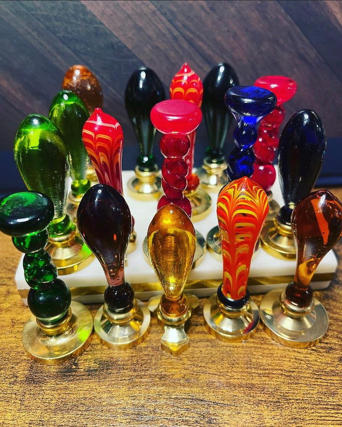 Limited Edition Murano Glass Stamp Handles
