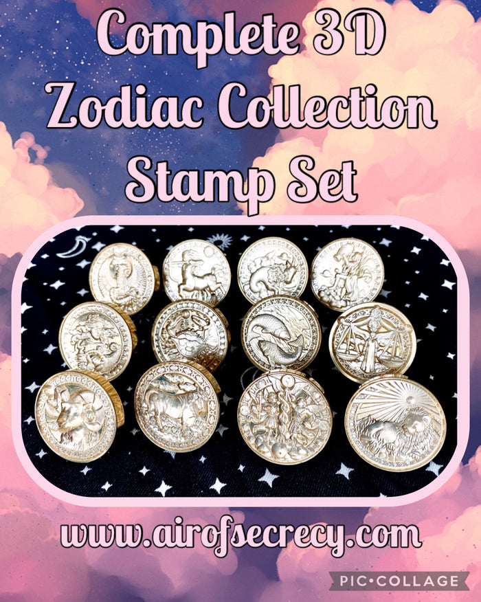 Complete 3D Zodiac Collection Stamp Set
