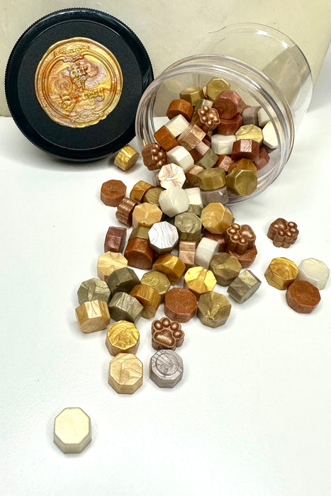 100 Count Stay Golden Mix Sealing Wax Beads