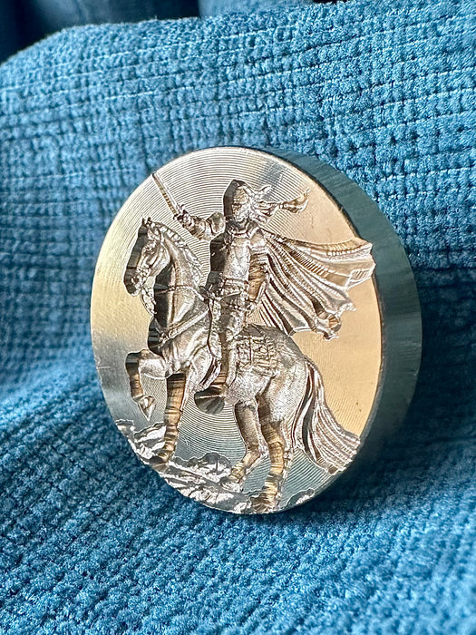 3D Knight Upon his Steed Wax Seal Stamp