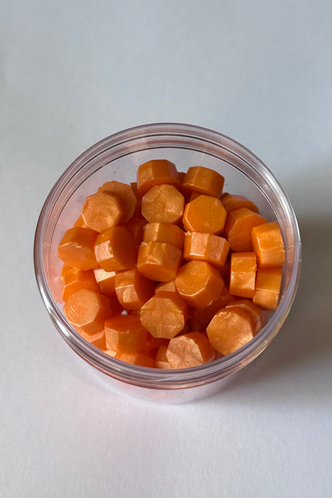 100 Count Supreme Tangerine Sealing Wax Beads