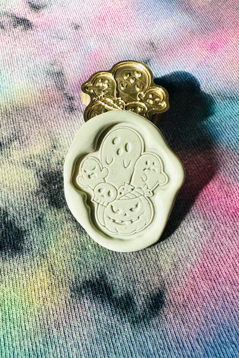 Ghostie Gang Wants a Treat Cut Out Wax Seal Stamp