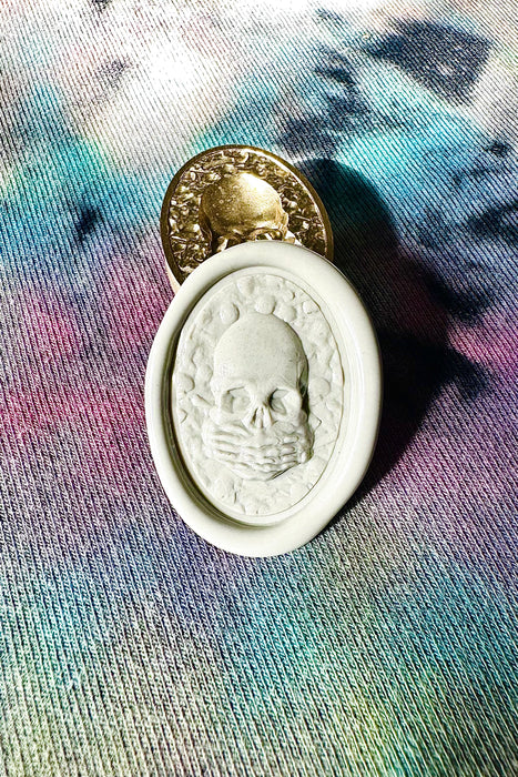3D Speak No Evil Skeleton Wax Seal Stamp