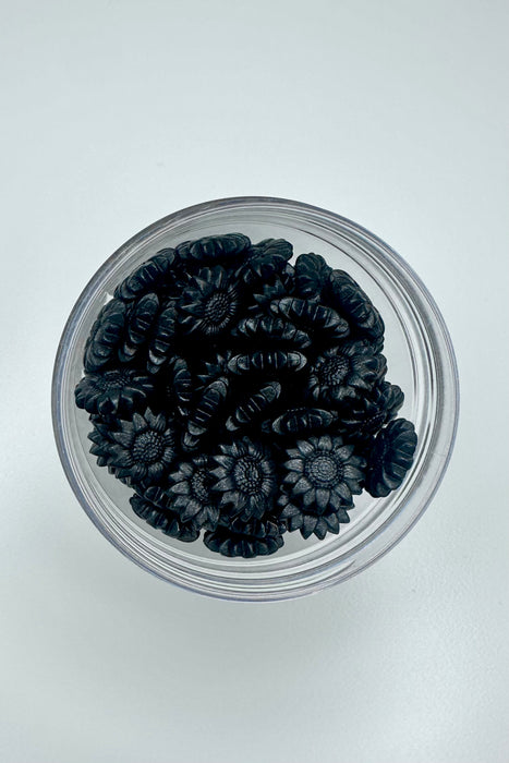 Serious Black (32g) Sunflower Shaped Sealing Wax Beads