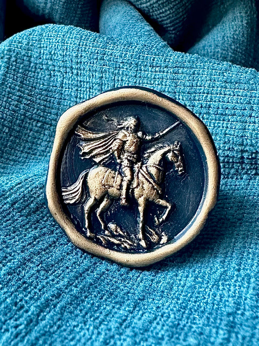 3D Knight Upon his Steed Wax Seal Stamp