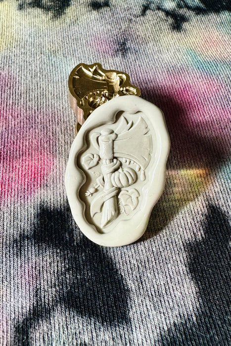 3D Heads Will Roll Cut Out Wax Seal Stamp