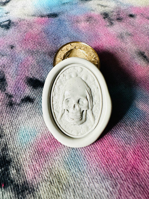 3D Hear No Evil Skeleton Wax Seal Stamp