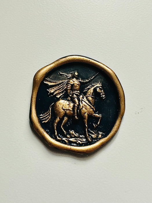 3D Knight Upon his Steed Wax Seal Stamp