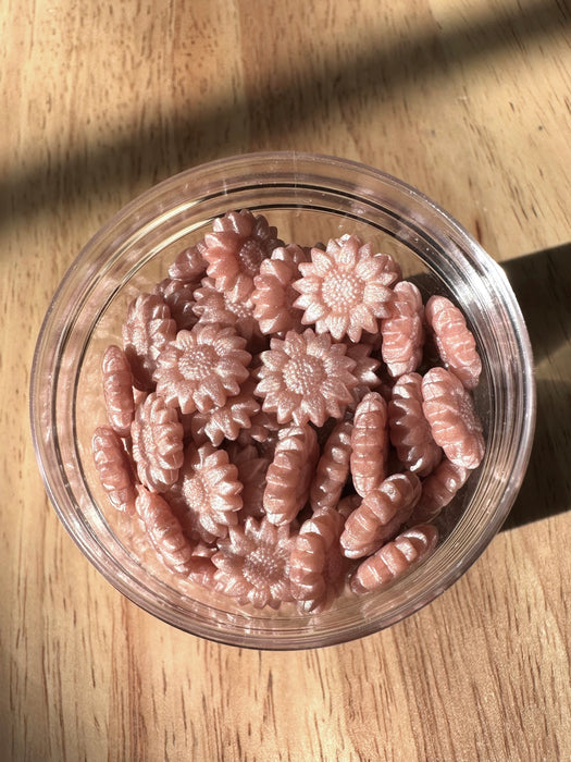 Antique Rose Velour (32g) Sunflower Shaped Sealing Wax Beads