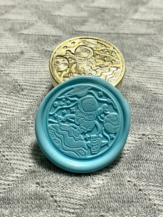 Planet Hopping Little Astronaut Wax Seal Stamp