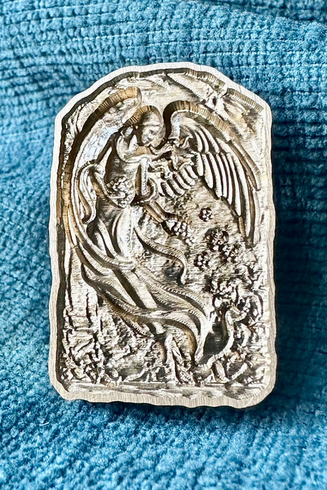 3D Guardening Floral Angel Cut Out Brass Wax Seal Stamp