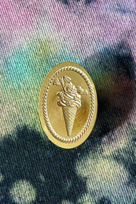 3D I Scream Cone Wax Seal Stamp