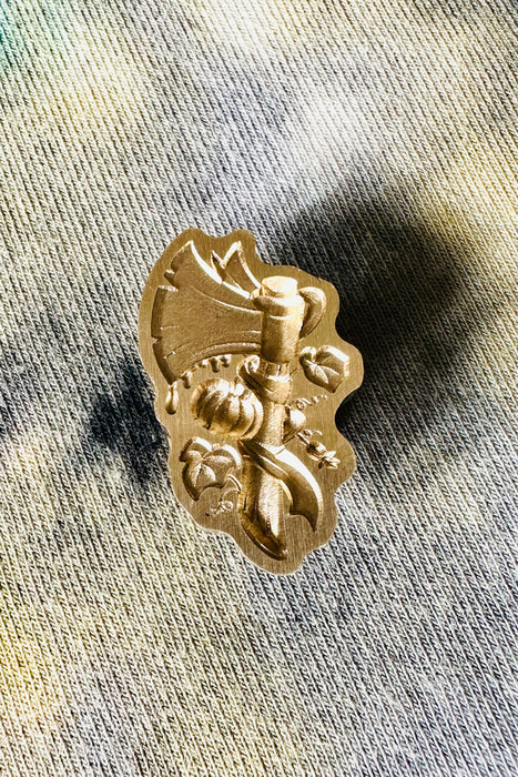 3D Heads Will Roll Cut Out Wax Seal Stamp