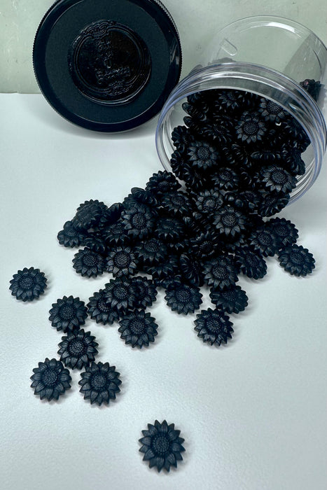 Serious Black (32g) Sunflower Shaped Sealing Wax Beads