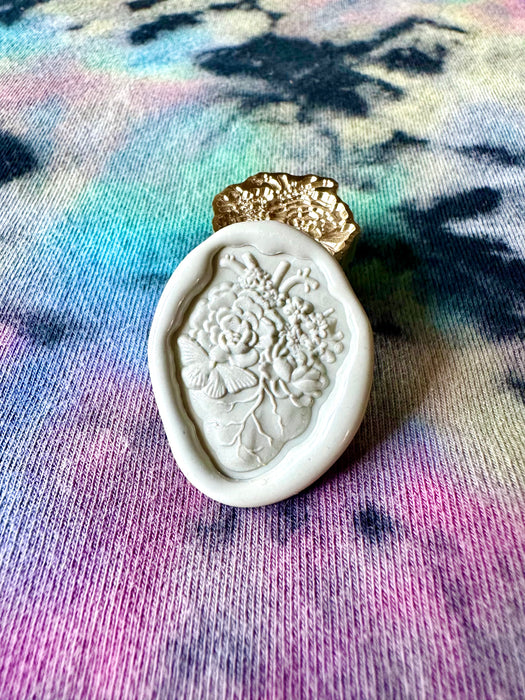 3D Hold Nature in Your Heart Cut-Out Wax Seal Stamp