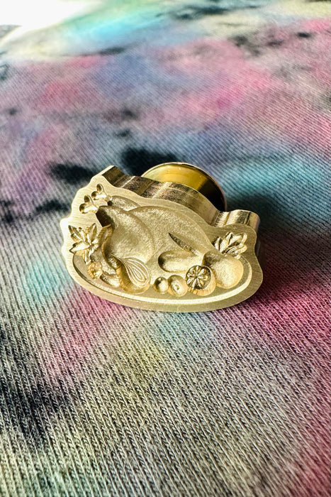 3D I'm Stuffed Turkey Cut Out Wax Seal Stamp