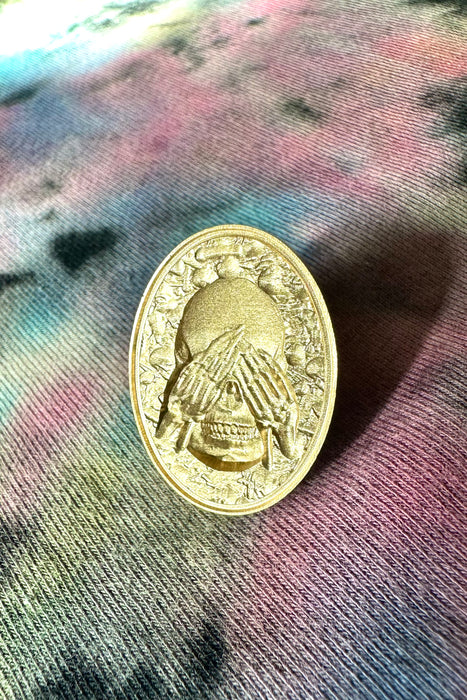 3D See No Evil Skeleton Wax Seal Stamp