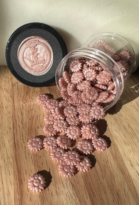 Antique Rose Velour (32g) Sunflower Shaped Sealing Wax Beads