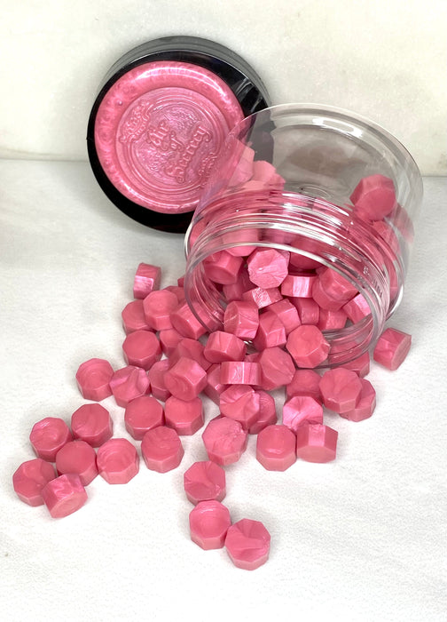 100 Count Watermelon Sugar Pink Sealing Wax Beads