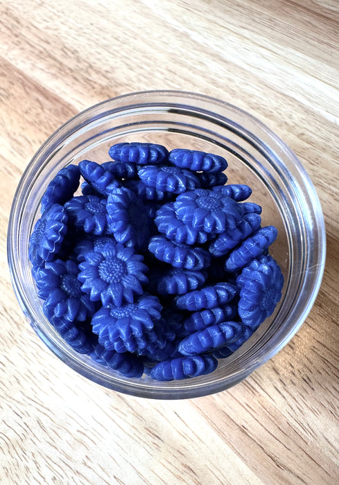 Blue Jeans (32g) Sunflower Shaped Sealing Wax Beads