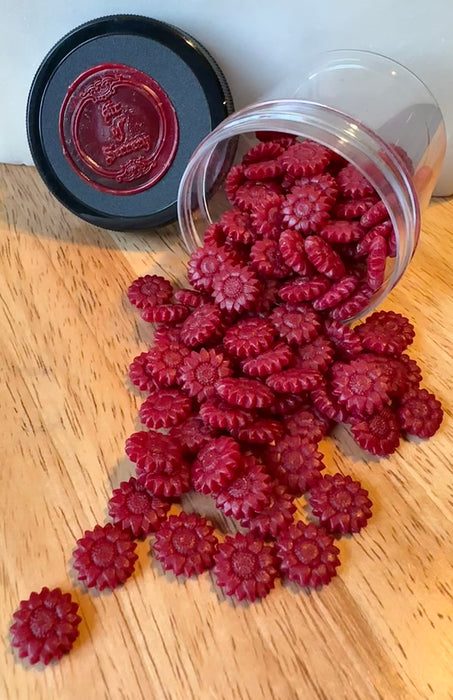 Jellied Cranberry (32g) Sunflower Shaped Sealing Wax Beads– Air Of Secrecy  Wax Shop