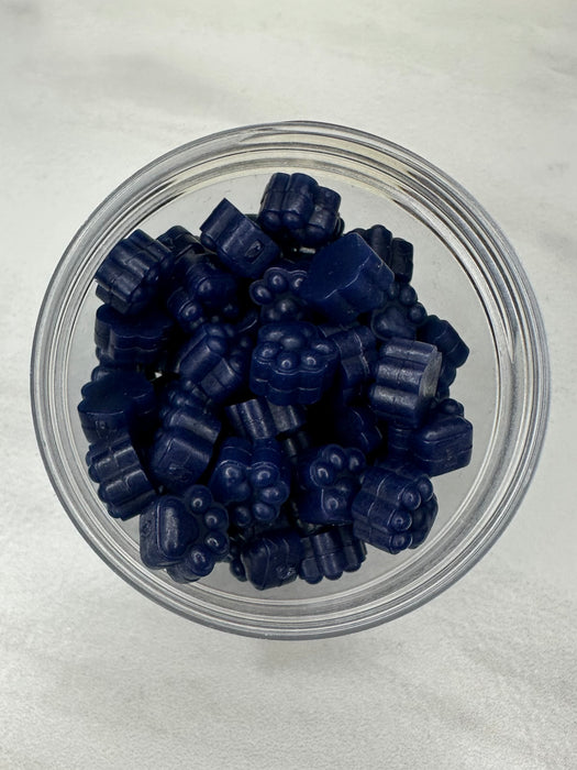 100 Count Paw Shaped Ocean Abyss Blue Sealing Wax Beads