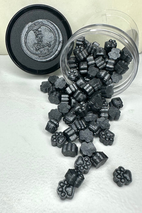 100 Count Paw Shaped Gravestone Black Sealing Wax Beads