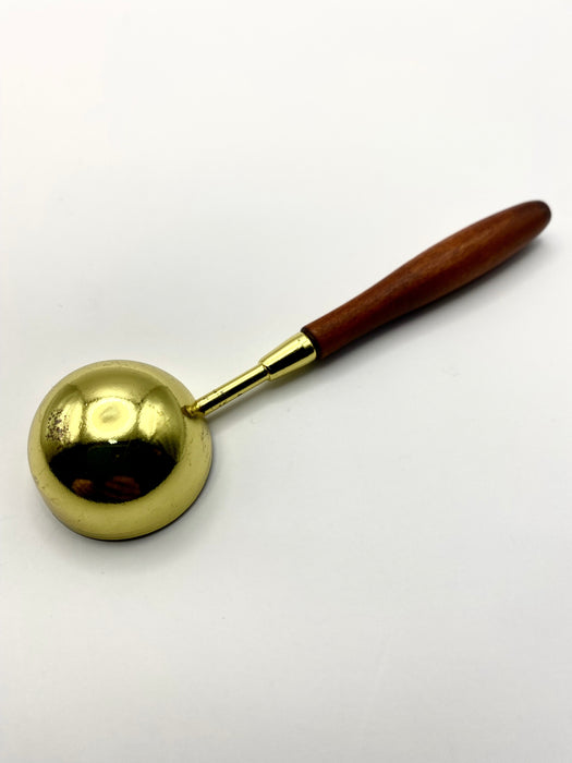 Shiny Brass Finish Wax Spoon