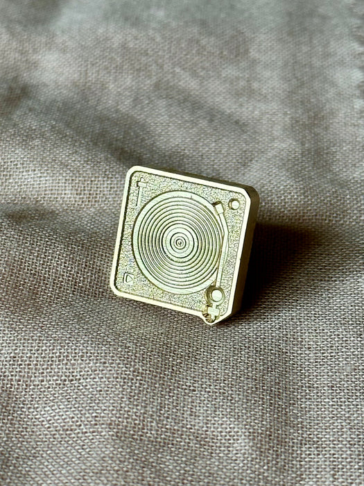 3D Put a Record On Cut Out Wax Seal Stamp