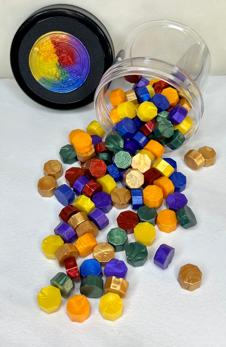 100 Count End of the Rainbow Mix Sealing Wax Beads