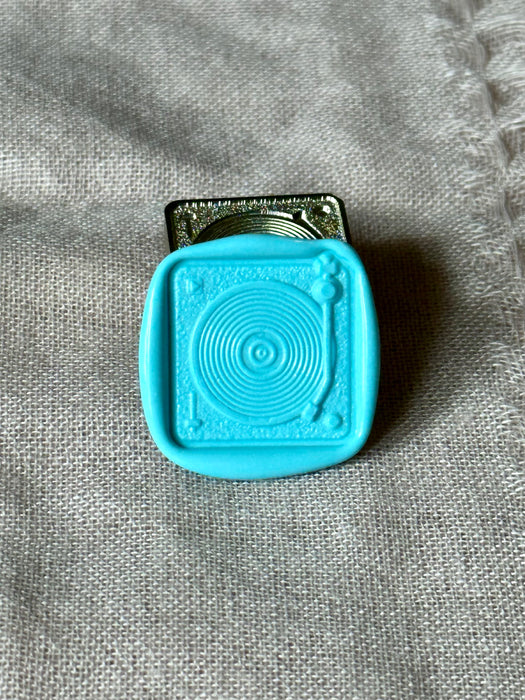 3D Put a Record On Cut Out Wax Seal Stamp