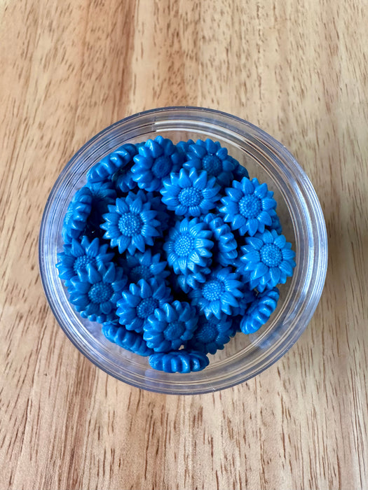 Peacock Blue (32g) Sunflower Shaped Sealing Wax Beads