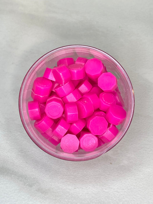 100 Count Shocking Pink Sealing Wax Beads