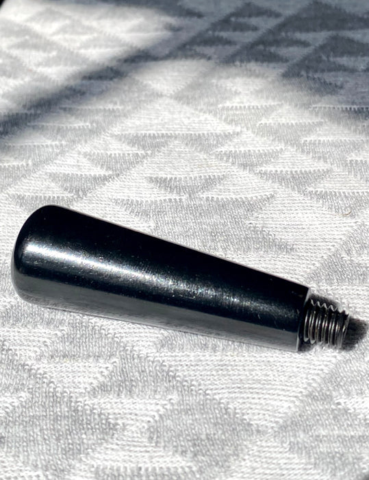 Painted Black Wooden Tapered Cylinder Stamp Handle