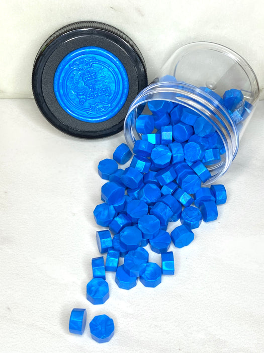 100 Count Electric Blue Sealing Wax Beads