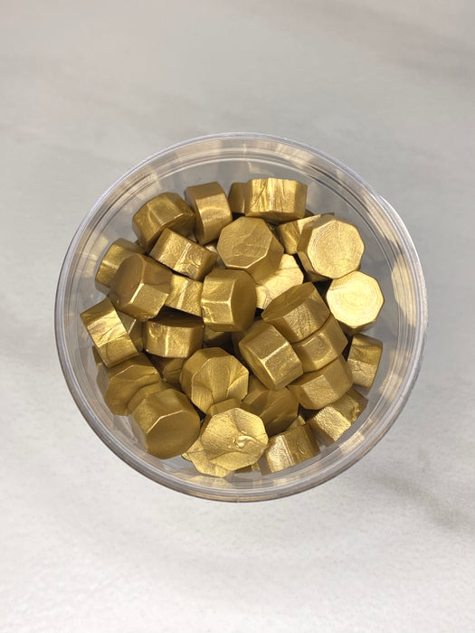 100 Count Dijon Gold Sealing Wax Beads