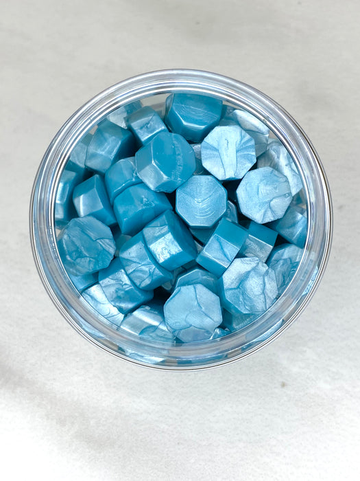 100 Count Icy Blue Sealing Wax Beads