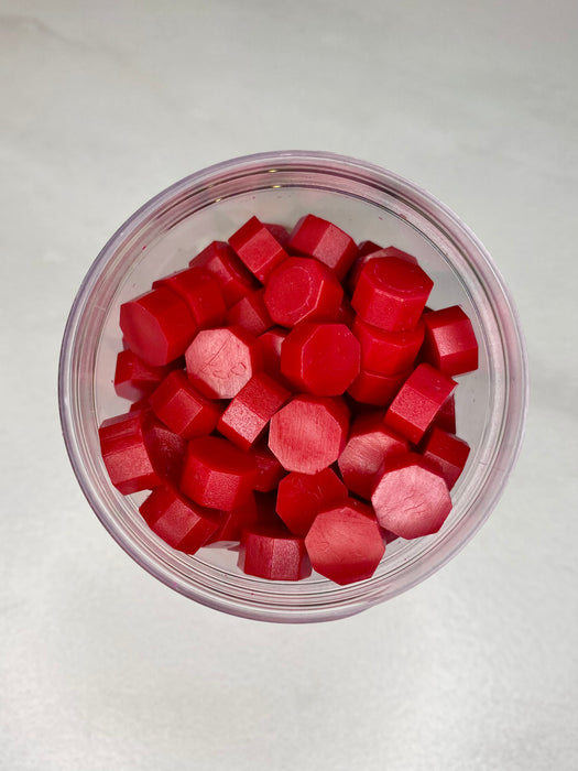 100 Count Rose Red Sealing Wax Beads