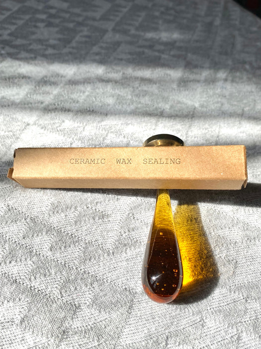 (609) Dreamy Peach Shimmer Transparent Ceramic Style Sealing Wax Sticks