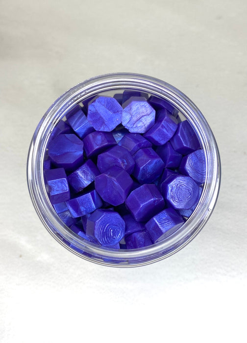 100 Count Metallic Cobalt Blue Sealing Wax Beads