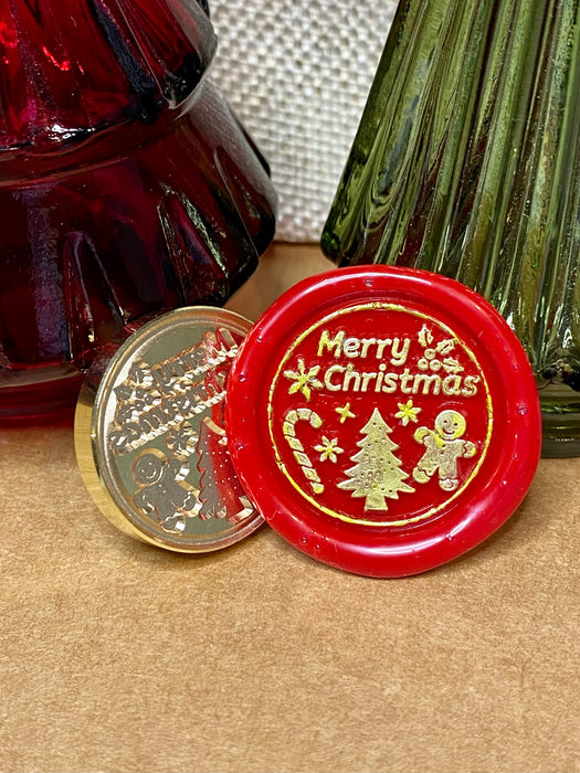 Merry Christmas Tree & Treats Wax Seal Stamp