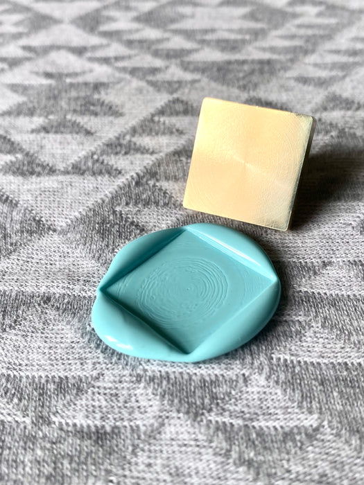 25mm Blank Square Wax Seal Stamp