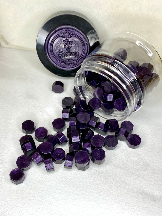 100 Count Black Grape Sealing Wax Beads