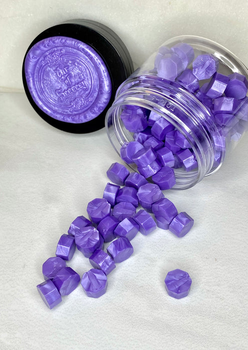 100 Count Frosty Amethyst Purple Sealing Wax Beads