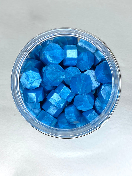 100 Count Frosty Arctic Blue Sealing Wax Beads