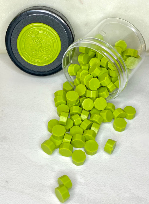 100 Count Key Lime Pie Green Sealing Wax Beads
