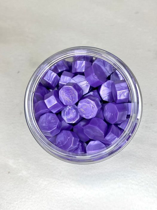 100 Count Frosty Amethyst Purple Sealing Wax Beads