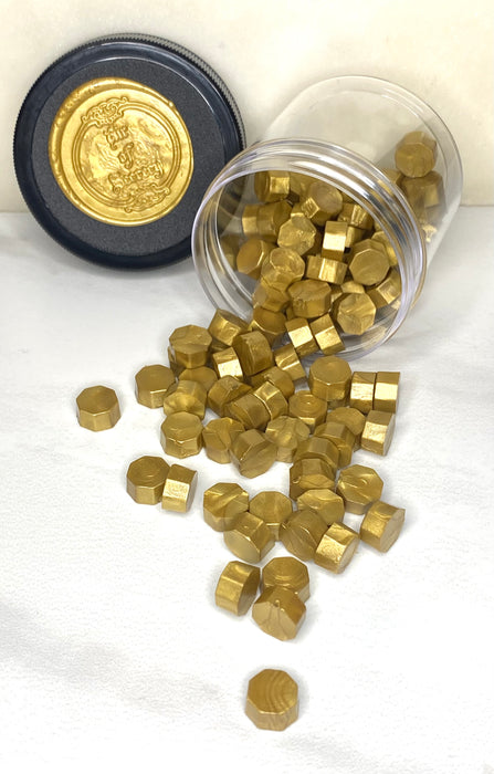 100 Count Dijon Gold Sealing Wax Beads