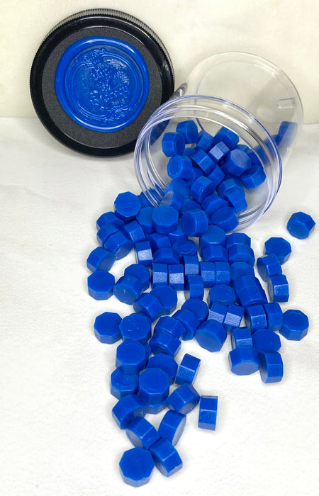 100 Count Jazz Blue Sealing Wax Beads