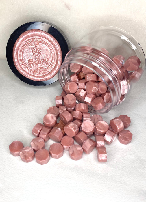 100 Count Metallic Blush Pink Sealing Wax Beads